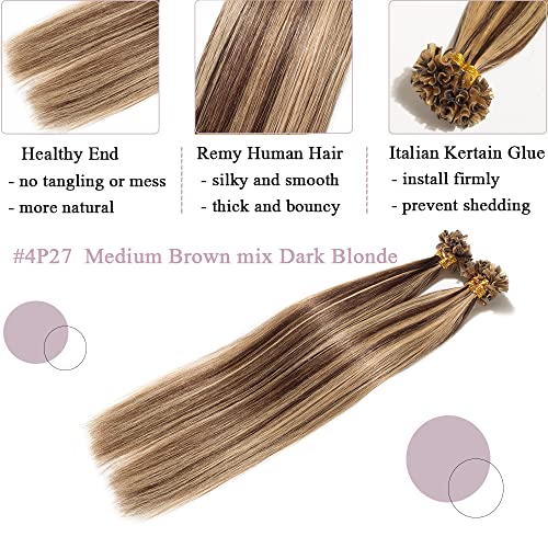 Keratin Fushion Bonded U Tip Human Hair Extensions - 50 Strands/Pack 50g - Image 2