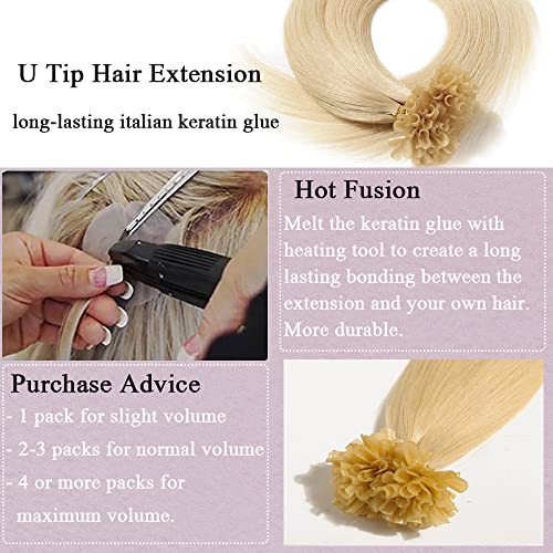 Keratin Fushion Bonded U Tip Human Hair Extensions - 50 Strands/Pack 50g - Image 22