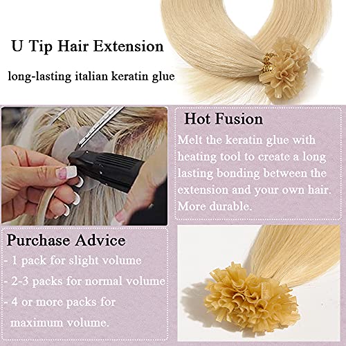 Keratin Fushion Bonded U Tip Human Hair Extensions - 50 Strands/Pack 50g - Image 34