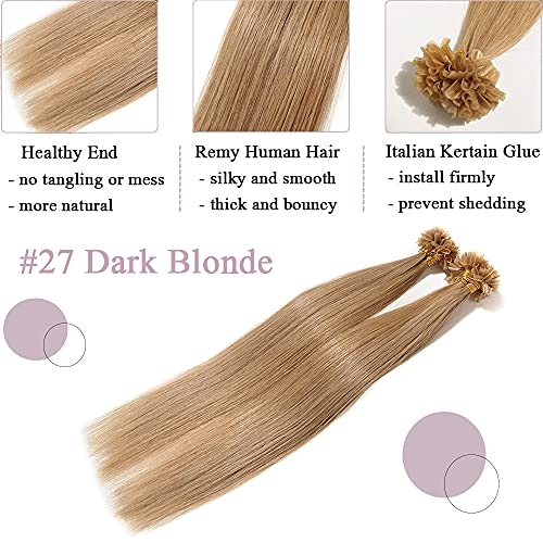 Keratin Fushion Bonded U Tip Human Hair Extensions - 50 Strands/Pack 50g - Image 44
