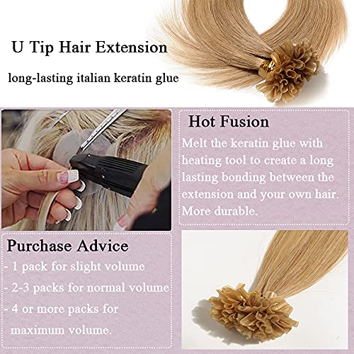 Keratin Fushion Bonded U Tip Human Hair Extensions - 50 Strands/Pack 50g - Image 45
