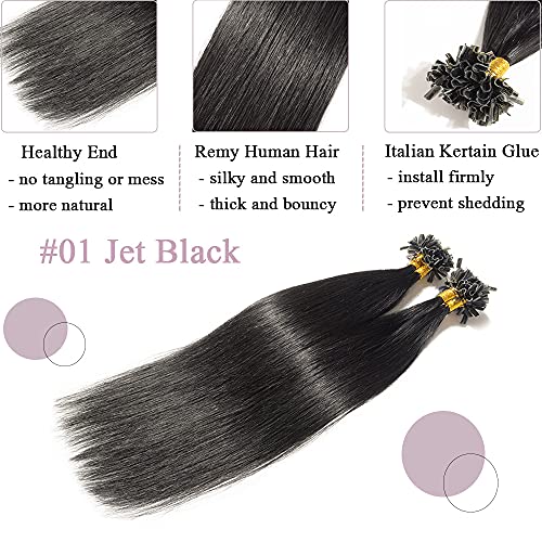 Keratin Fushion Bonded U Tip Human Hair Extensions - 50 Strands/Pack 50g - Image 50