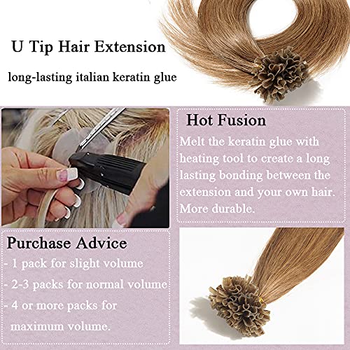 Keratin Fushion Bonded U Tip Human Hair Extensions - 50 Strands/Pack 50g - Image 63