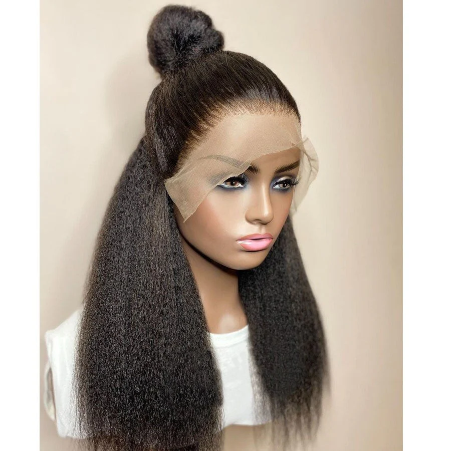 Kinky Straight Synthetic Lace Front Wig - Image 2
