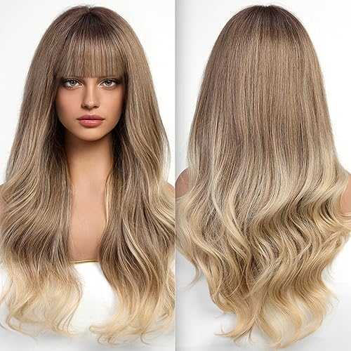 Ombre Dark Blonde Wavy Wig - Image 3