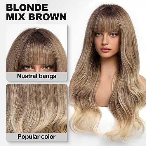 Ombre Dark Blonde Wavy Wig - Image 4