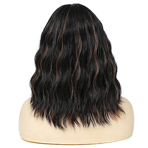 Lace Front Wavy Shoulder Length Wig - Image 11
