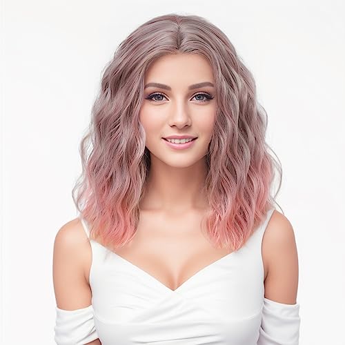 Lace Front Wavy Shoulder Length Wig - Image 13