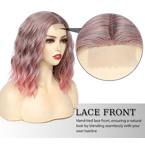 Lace Front Wavy Shoulder Length Wig - Image 14
