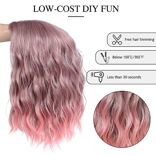 Lace Front Wavy Shoulder Length Wig - Image 15