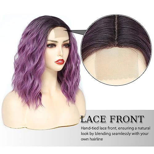 Lace Front Wavy Shoulder Length Wig - Image 19