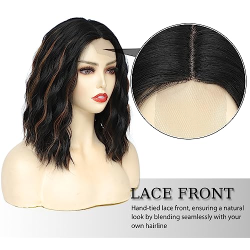 Lace Front Wavy Shoulder Length Wig - Image 9