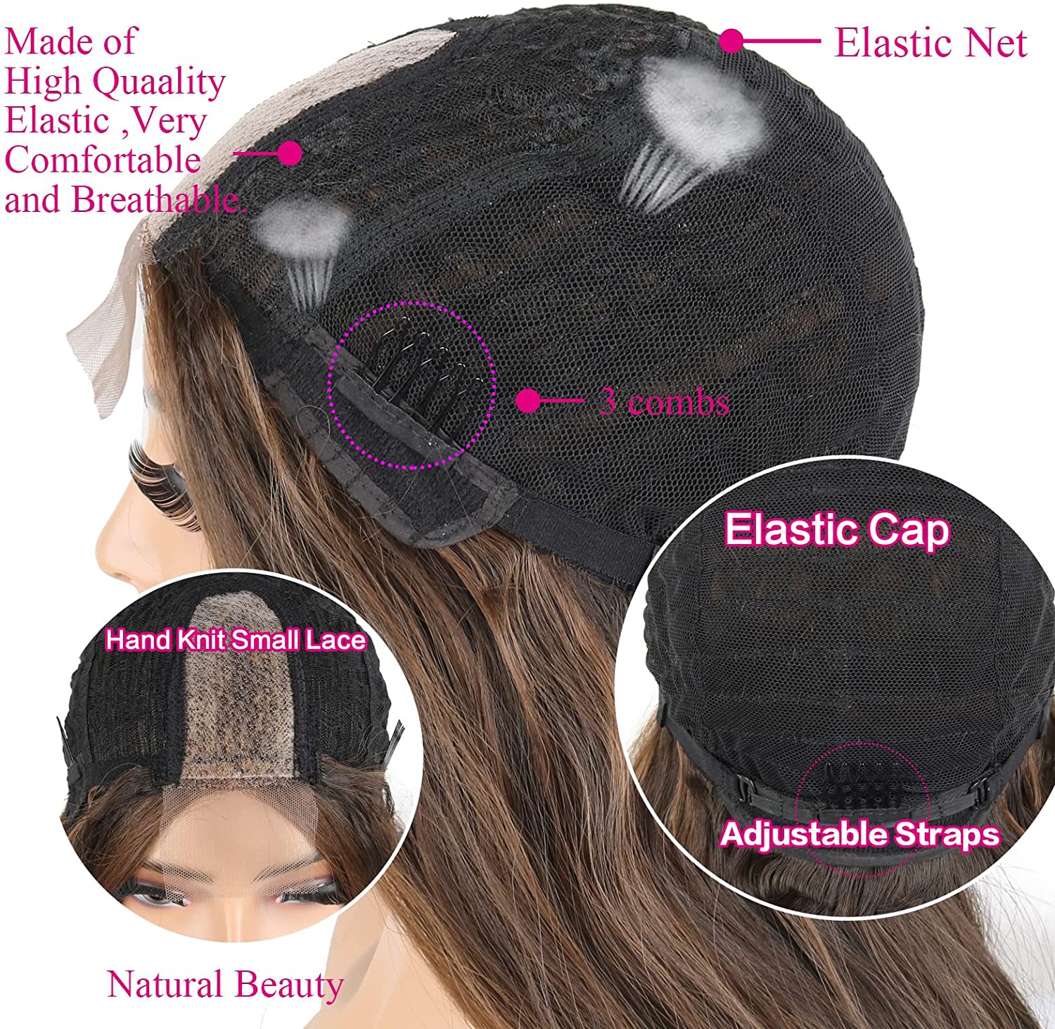 Lace Ombre Highlight Wig Body Wave Wig - Image 2