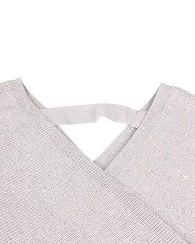 Ladies Knitted Wrap Around Sweater Dress - Image 19