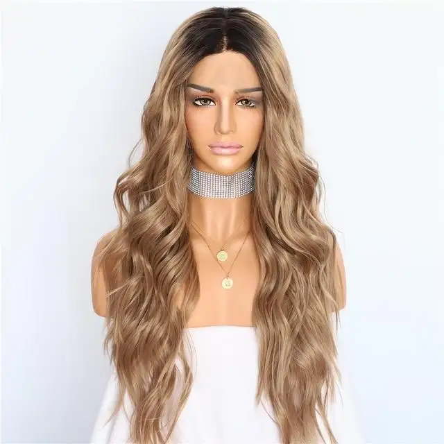 Ladies Long Natural Wave Heat Resistant Hair Wig - Image 2