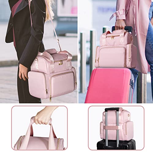 Large Makeup Cosmetic Bag with 3 Removable Cases - Image 6
