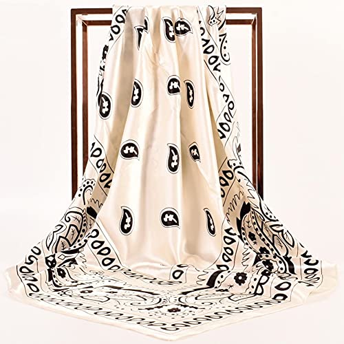 Large Satin Square Head Scarf - 2PCS - Image 22