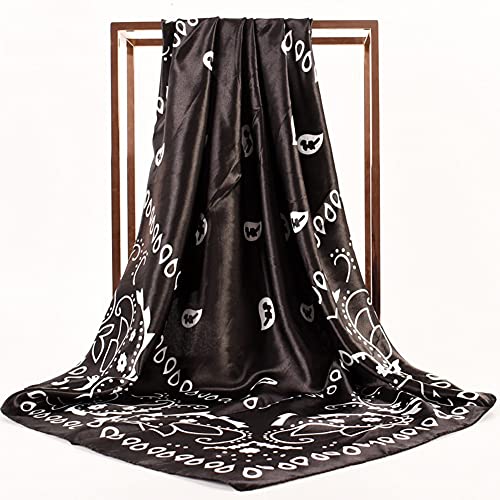 Large Satin Square Head Scarf - 2PCS - Image 23