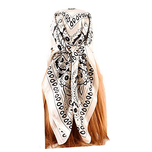 Large Satin Square Head Scarf - 2PCS - Image 24