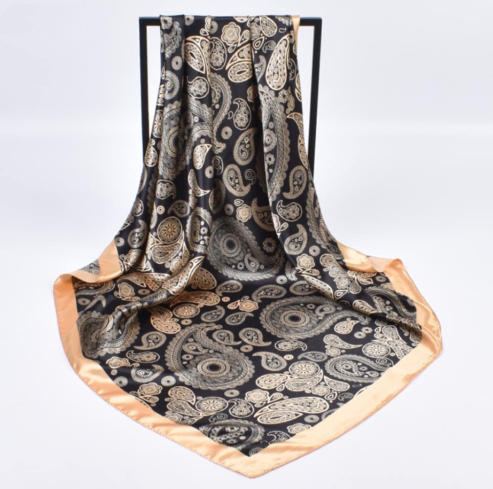 Large Satin Square Head Scarf - 2PCS - Image 29