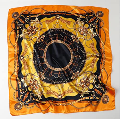 Large Satin Square Head Scarf - 2PCS - Image 36