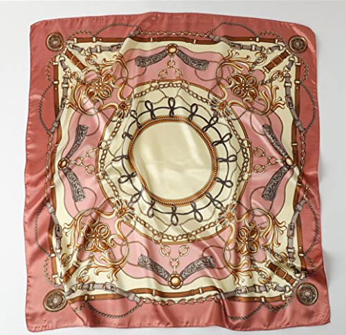Large Satin Square Head Scarf - 2PCS - Image 37
