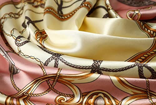 Large Satin Square Head Scarf - 2PCS - Image 39