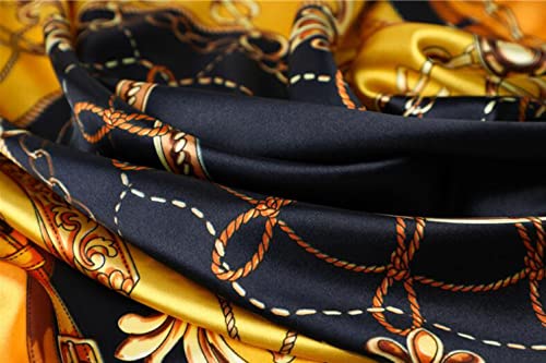 Large Satin Square Head Scarf - 2PCS - Image 40