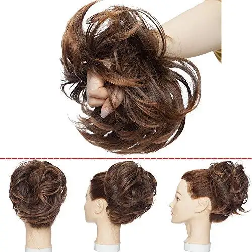 Large Tousled Messy Hair Bun - Image 28