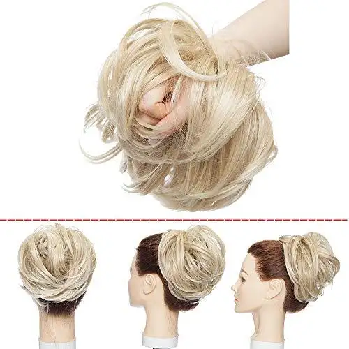 Large Tousled Messy Hair Bun - Image 3
