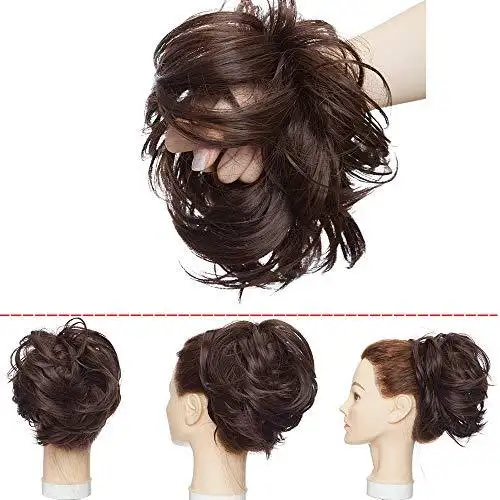 Large Tousled Messy Hair Bun - Image 35