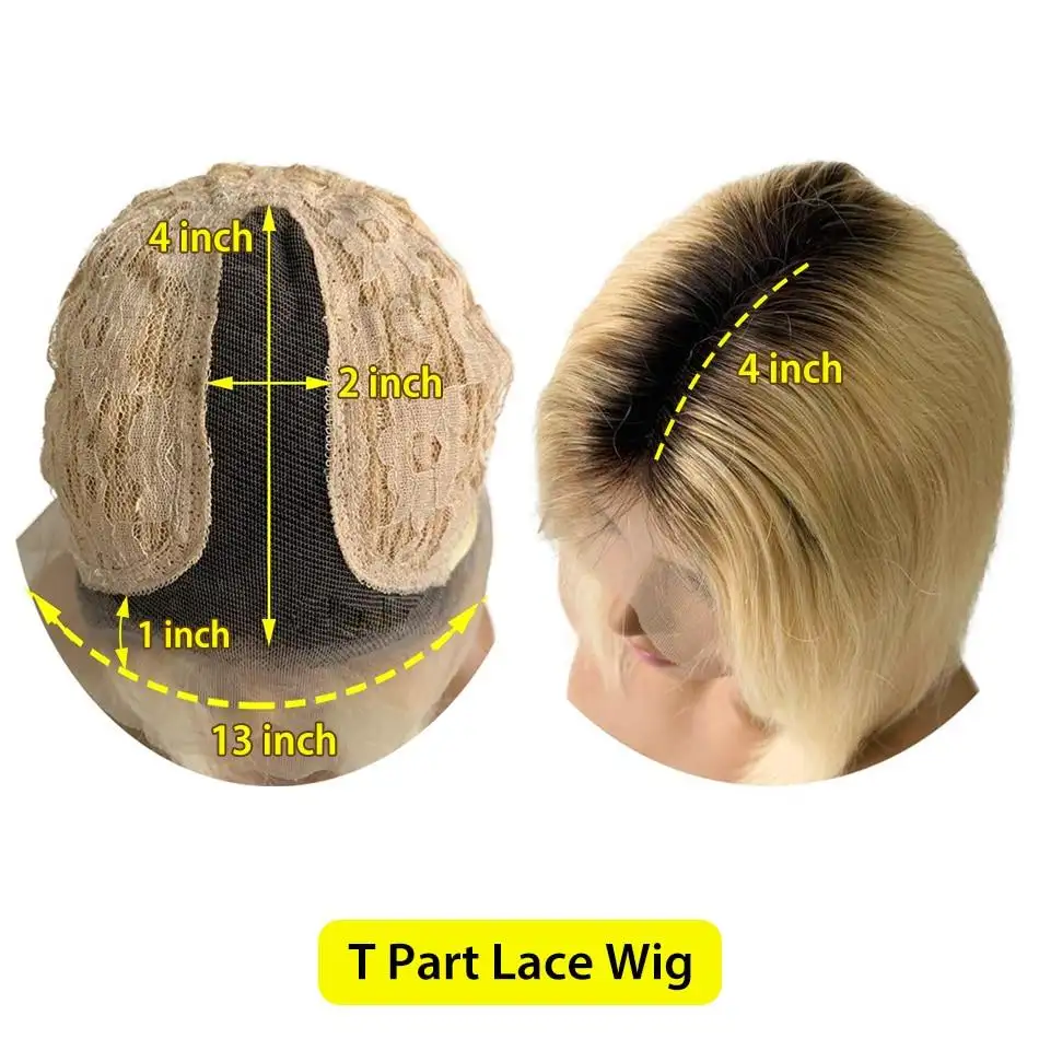 Lavette  Platinum Dark Rooted 13x4  Lace Front Human Hair Wigs - Image 4