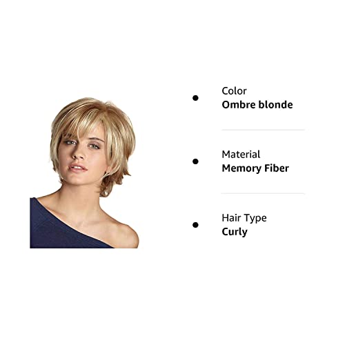 Layered Short Flip Style Blended Human Hair Wig for Women - Image 39
