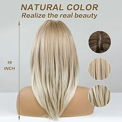 Layered Wig with Side Bangs - Image 4