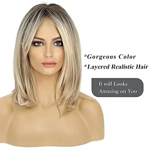 Layered Wig with Side Bangs - Image 8