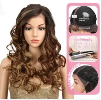 Leah Side Part Heat Friendly Long Curly Wig - Image 3