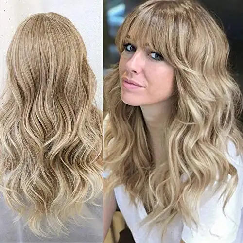 Light Brown Blonde Ombre Long Straight Synthetic Heat Resistant Wig - Image 11