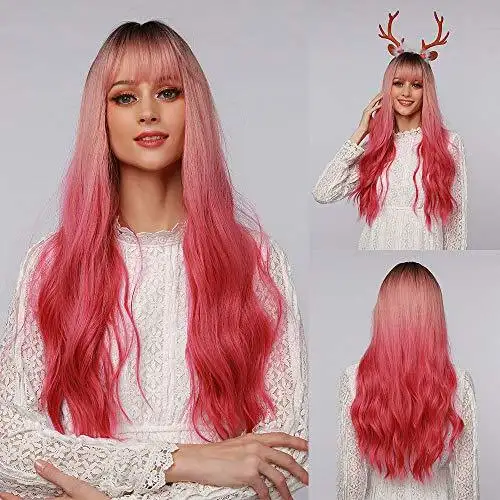 Light Brown Blonde Ombre Long Straight Synthetic Heat Resistant Wig - Image 12