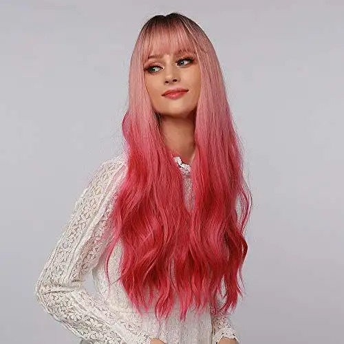 Light Brown Blonde Ombre Long Straight Synthetic Heat Resistant Wig - Image 13