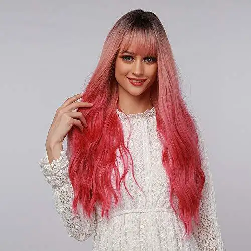 Light Brown Blonde Ombre Long Straight Synthetic Heat Resistant Wig - Image 14
