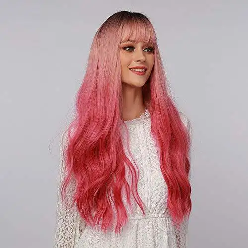 Light Brown Blonde Ombre Long Straight Synthetic Heat Resistant Wig - Image 15