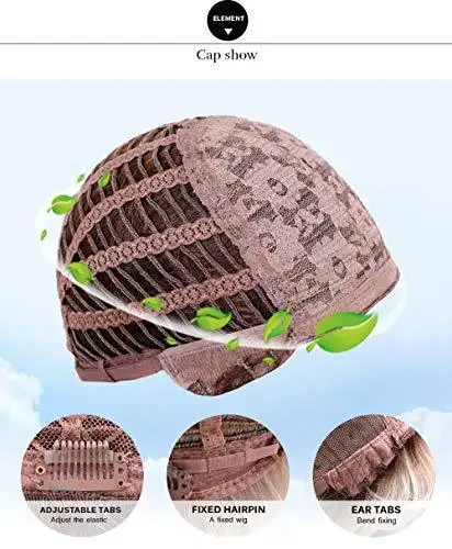 Light Brown Blonde Ombre Long Straight Synthetic Heat Resistant Wig - Image 22