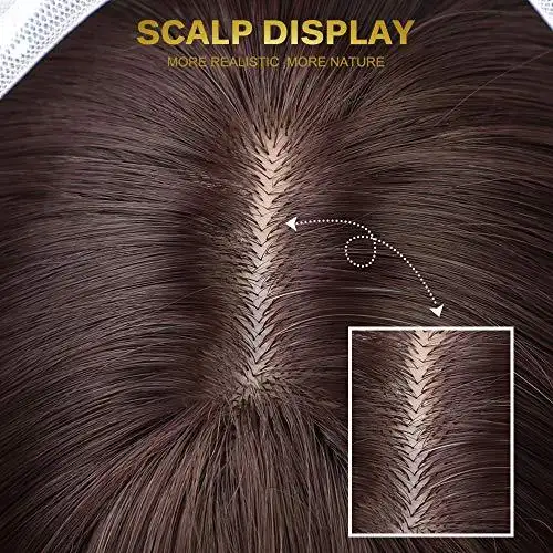 Light Brown Blonde Ombre Long Straight Synthetic Heat Resistant Wig - Image 24