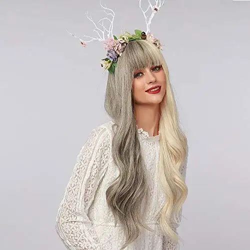 Light Brown Blonde Ombre Long Straight Synthetic Heat Resistant Wig - Image 30