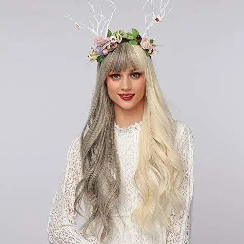 Light Brown Blonde Ombre Long Straight Synthetic Heat Resistant Wig - Image 31