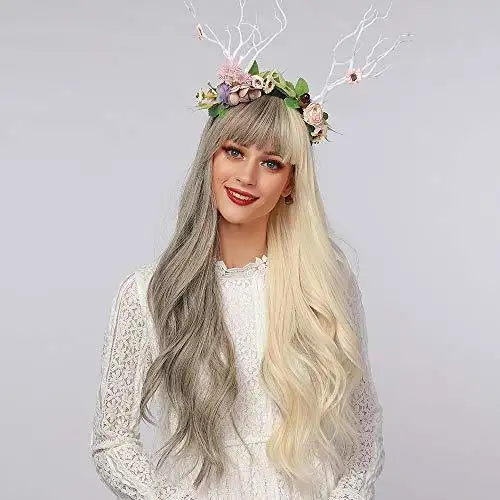Light Brown Blonde Ombre Long Straight Synthetic Heat Resistant Wig - Image 35
