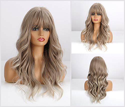 Light Brown Blonde Ombre Long Straight Synthetic Heat Resistant Wig - Image 61