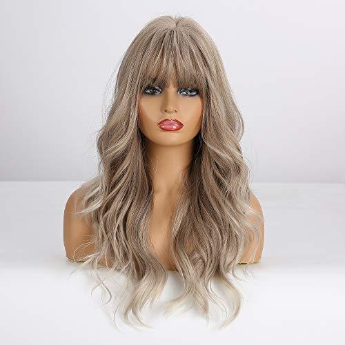 Light Brown Blonde Ombre Long Straight Synthetic Heat Resistant Wig - Image 62