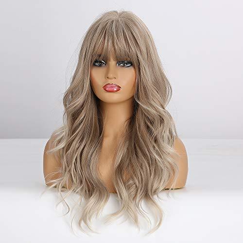 Light Brown Blonde Ombre Long Straight Synthetic Heat Resistant Wig - Image 65