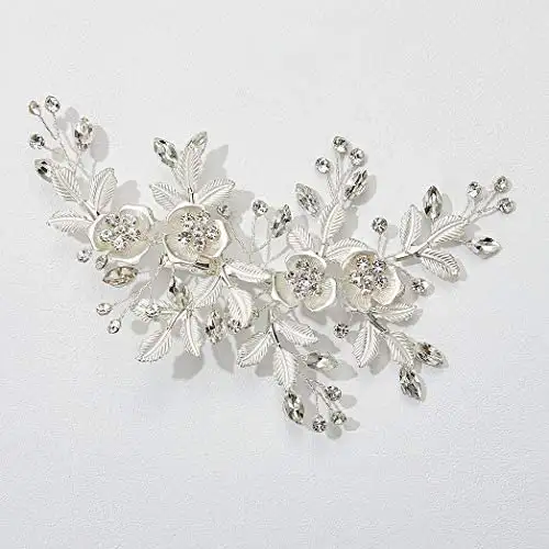 Light Rose Gold Hair Comb Barette - Image 4